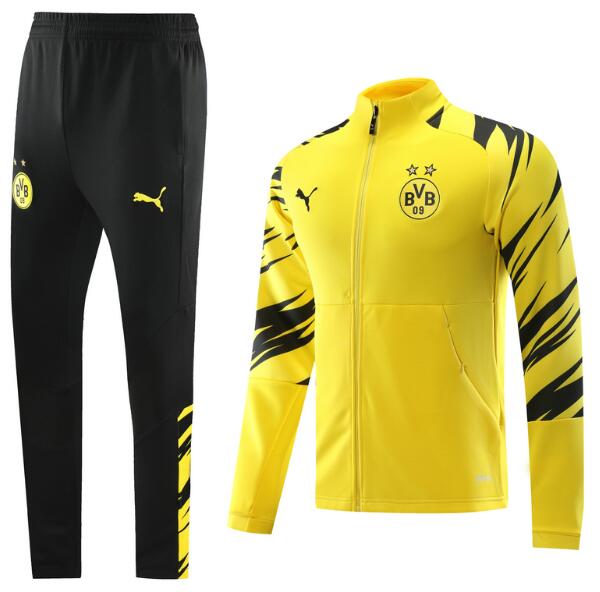 Dortmund Yellow Black Training Suits Jacket with Pants 2020/21